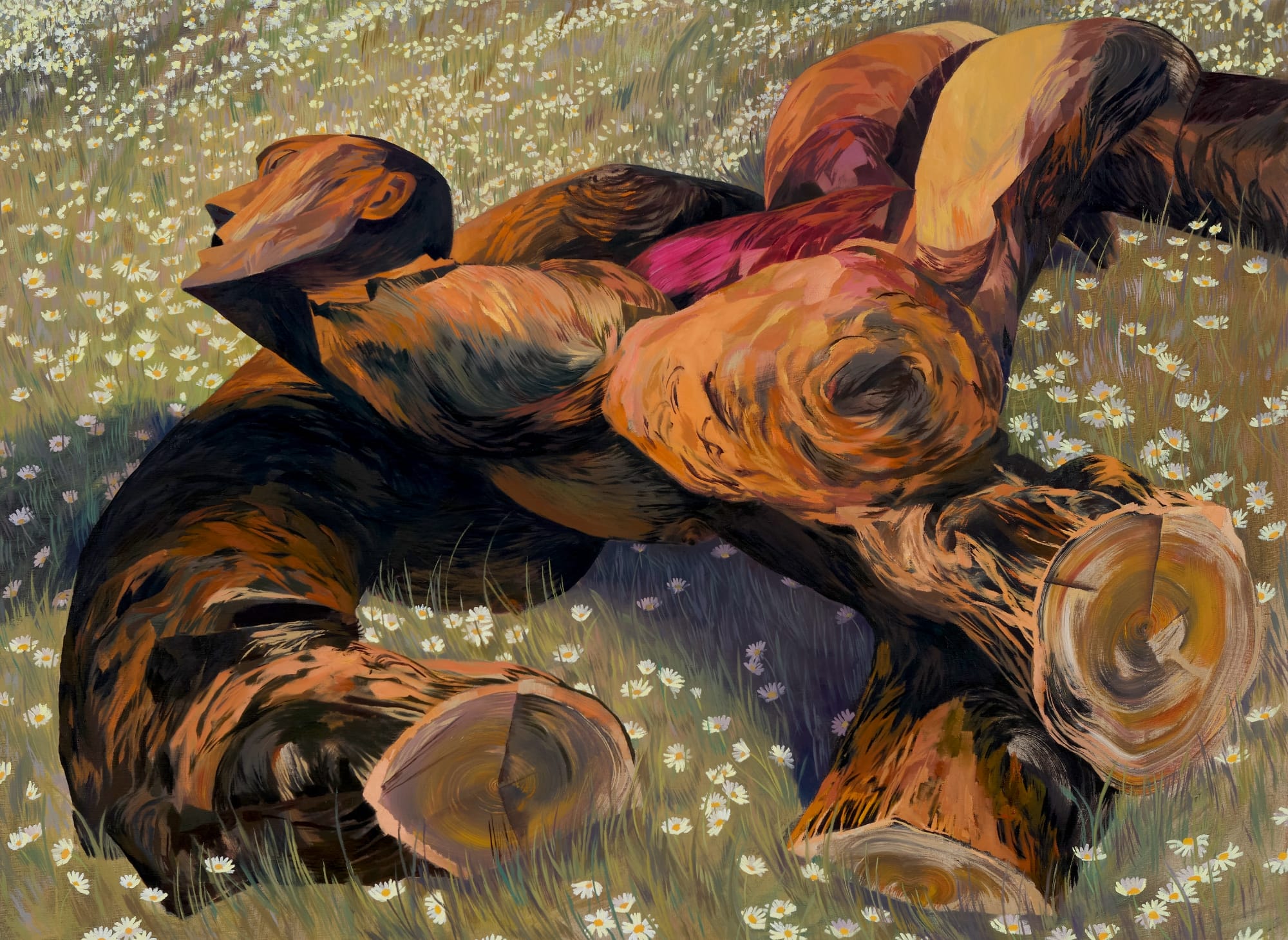 Queer Figures Commune with Nature in J Carino’s Dynamic Paintings